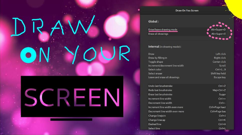 pentruprieteni.com, Linux Pentru Prieteni, 2019, Draw On Your Screen,